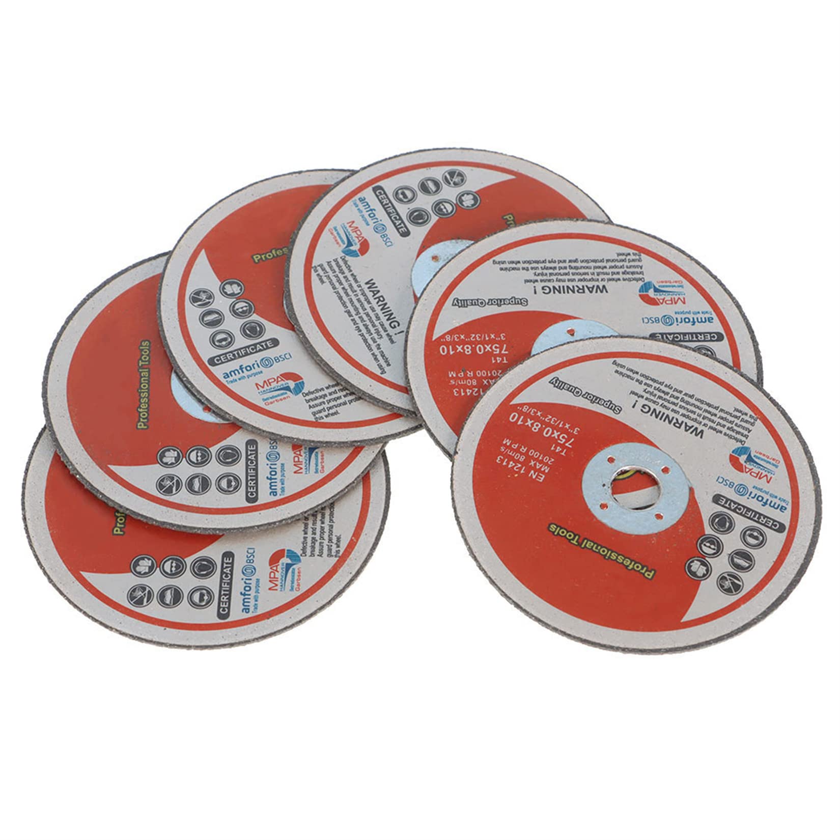 20Pcs 3 Inch Cut Off Wheels Arbor Cutting Wheels 3 x 1/32 x 3/8 Inch Fit for Cutting Steel and Ferrous Metals