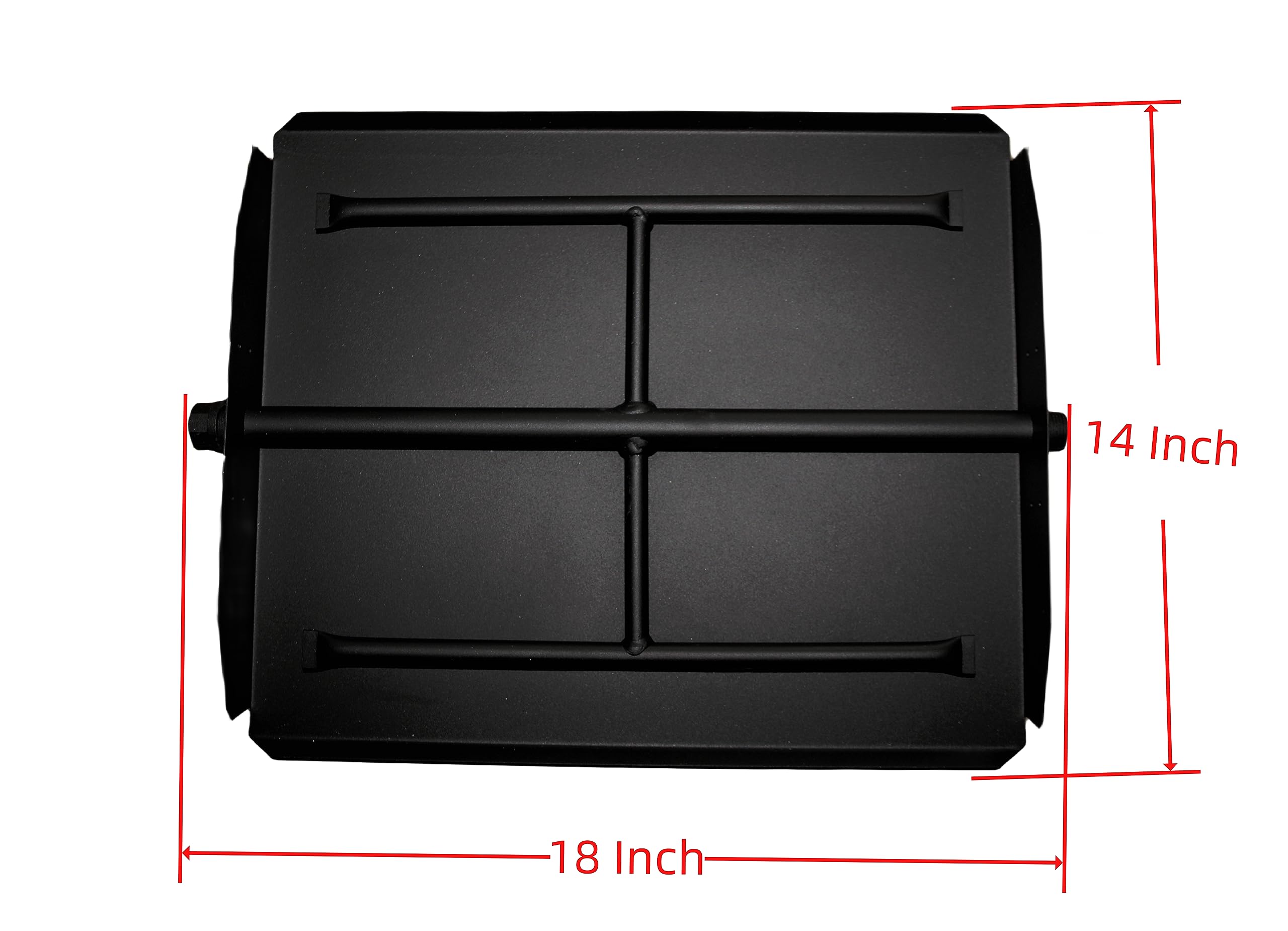 3Pipe - Bruciatore per caminetto a gas da 45,7 a 71,1 cm, per caminetto a gas, braciere a gas, tronchi a gas e propano (kit bruciatore da 45,7 cm)