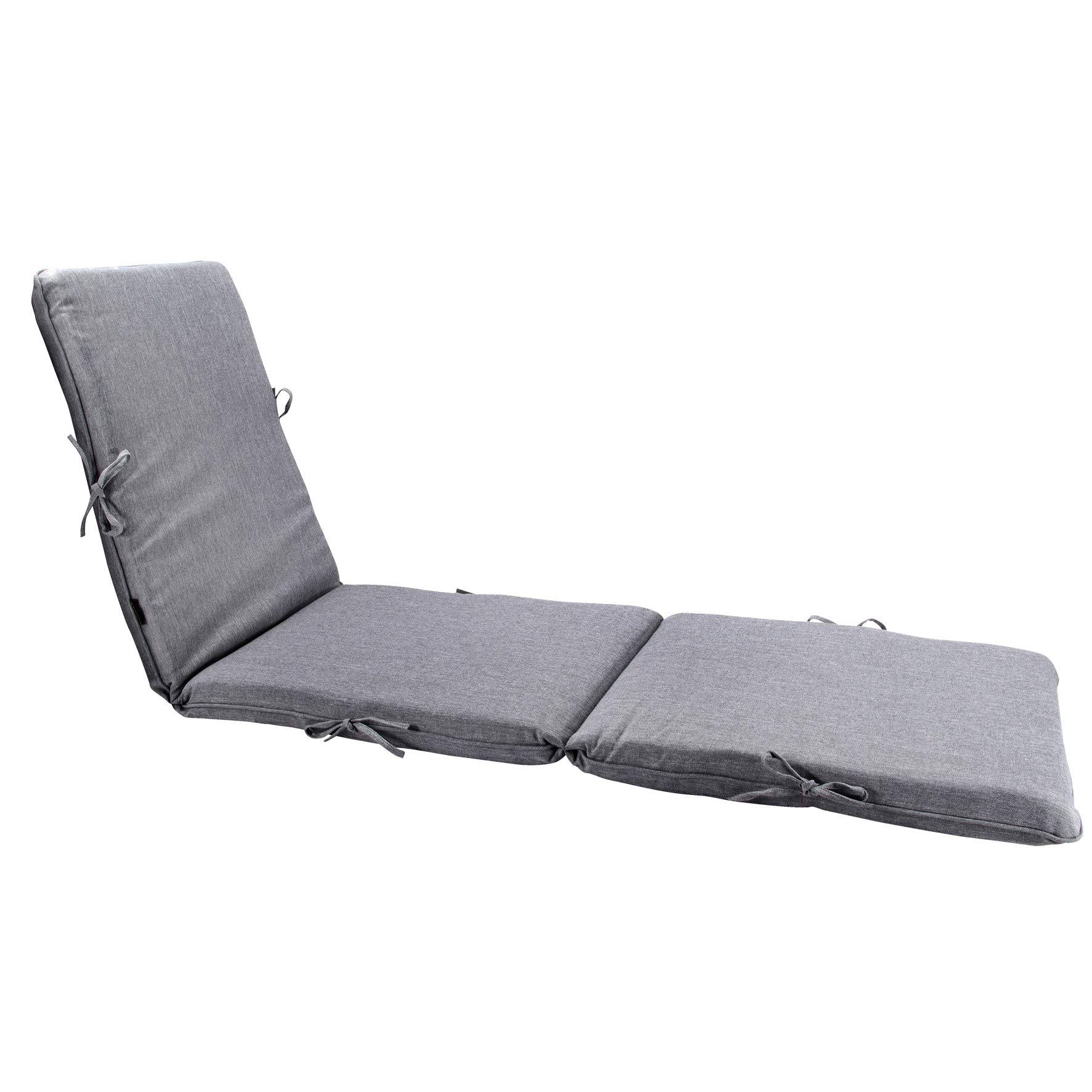 BOSSIMA Indoor Outdoor Lounge Chair Cushions Chaise Bench Seasonal Cushions  Patio Furniture Cushions (Olefin Light Grey)