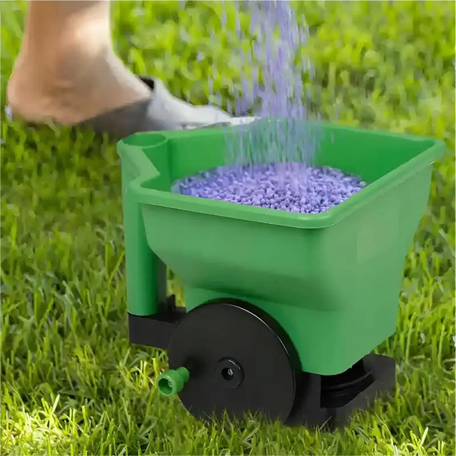 épandeurs de Jardin Épandeur de semences de Jardinage Semoir Manuel Capacité de 3 L pour semis Fertilisation Fonte Neige Applicateur d'engrais Semoir
