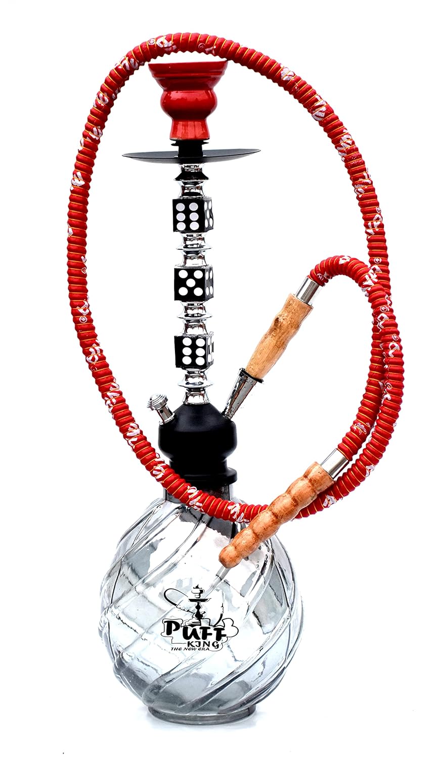 Buy Puff King Hookah Pot Set for Flavour Hukka and Refreshment Big Size Sheesha Hookah (21