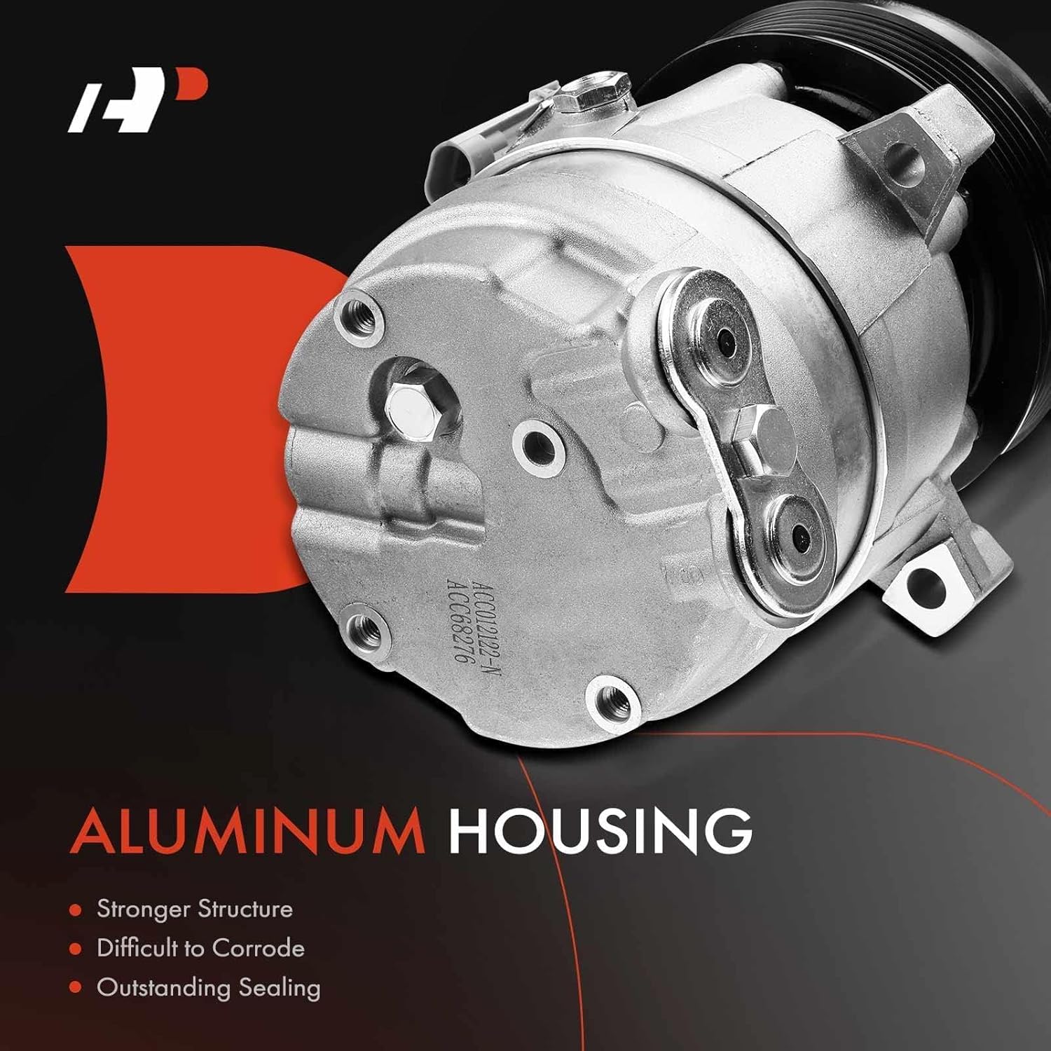 A-Premium A/C Compressor with Clutch Compatible with Cadillac Catera 3.0L 1997-2001, Daewoo Leganza 2.2L 1999-2002, Nubira 2.0L 1999-2002