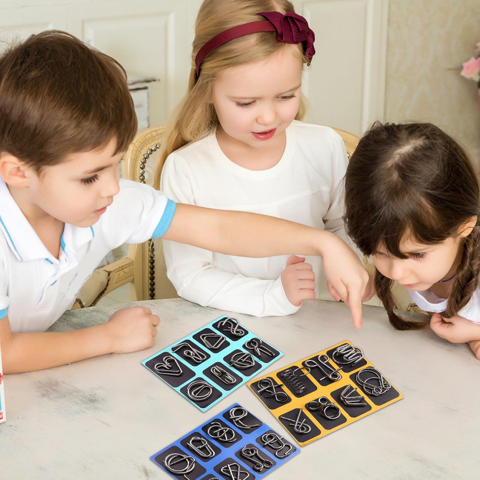 Metal Puzzle,Zabawne Łamigłówki Edukacyjne Zabawki | Pierścieniowa Antystresowa Gra Puzzle Dla Młodzieży - Wyzwanie Dla Nastolatków Rodziny Dziewczynek Dom Szkoła Podróż