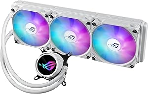 Asus ROG Strix LC III 360 ARGB White – AIO Watercooling Kit 360mm – Asetek Gen7 V2 Pump – 3 x 120mm ROG ARGB Fans – Aura Sync – Intel LGA 1700/1200 & AMD AM5/AM4