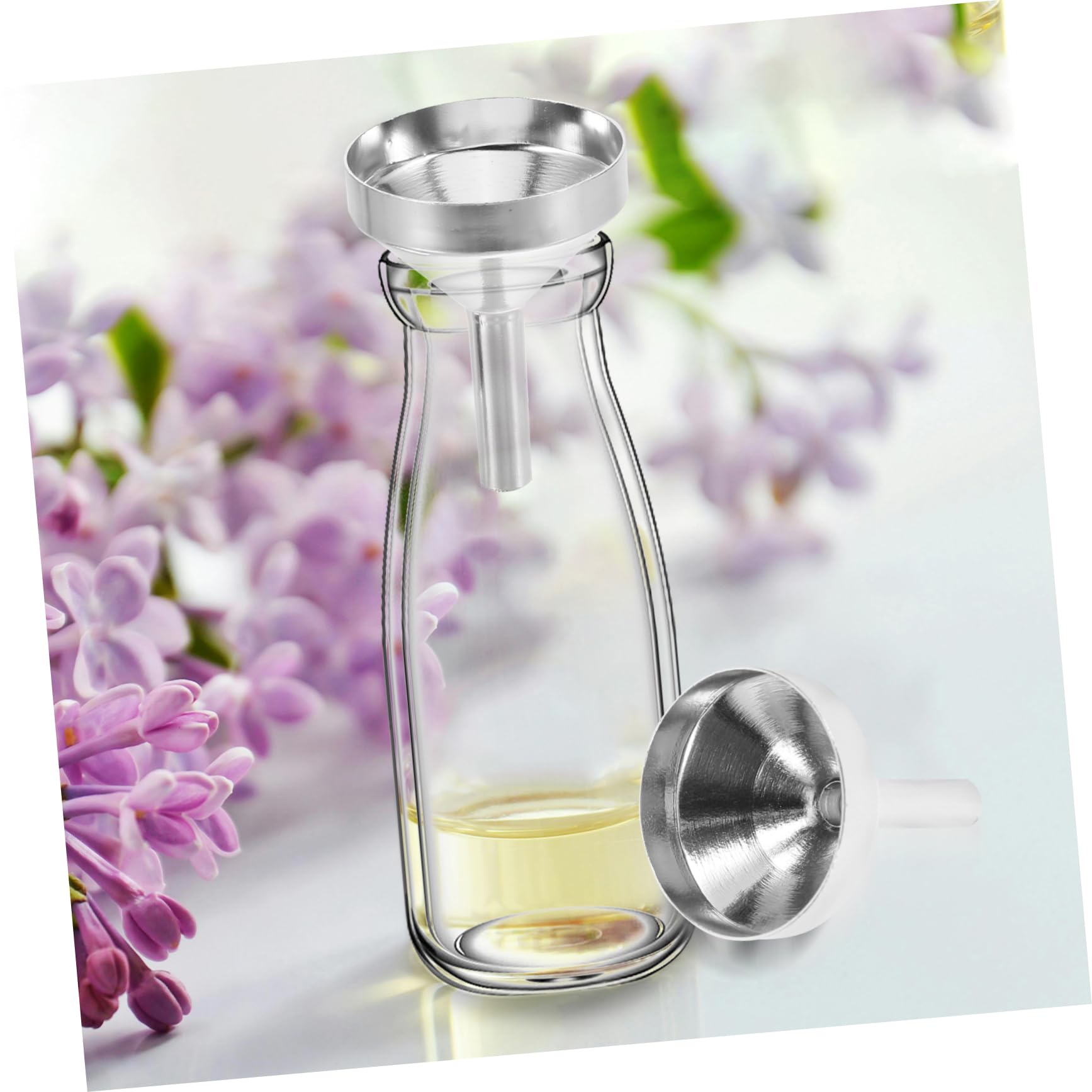 TOPBATHY Metalltrichter 100 Stk Trichter Mini-transferpipette Tropfenzähler Für Ätherische Öle Kleine Tropfer Phiole Mini- Tropfschlauch Tröpfelschlauch Wissenschaftslaborzubehör Silver