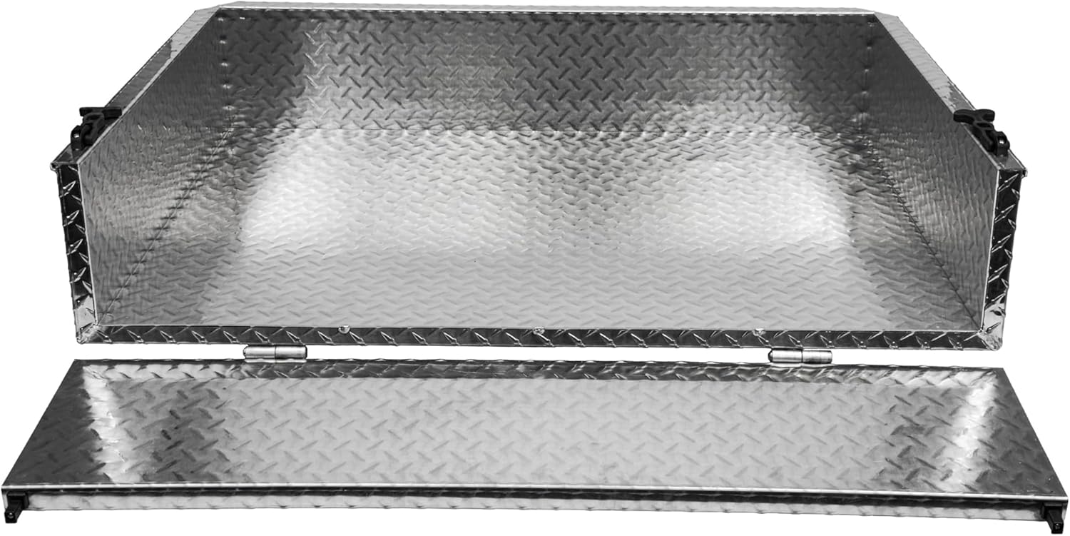 Performance Plus Carts Golf Cart Aluminum Diamond Plate Utility Bed Cargo Box (Cargo Box ONLY)