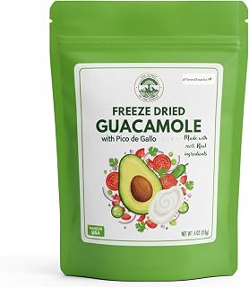 Freeze Dried Guacamole & Pico de Gallo Kit + Sour Kefir Powder | Instant Healthy Snack | Keto, Gluten-Free | The Forest (Guacamole with Pico de Gallo)