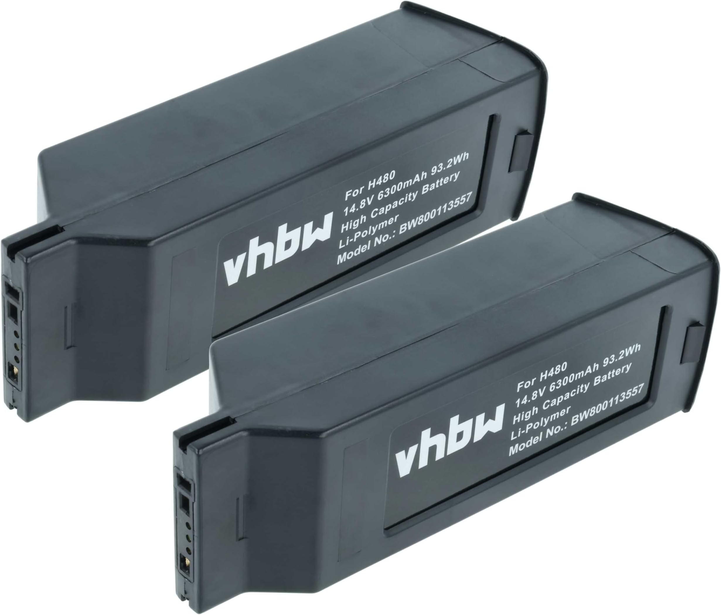 2x Battery compatible with Yuneec H480, Typhoon H Drone Multicopter Quadrocopter (6300 mAh, 14.8 V, Li-polymer)