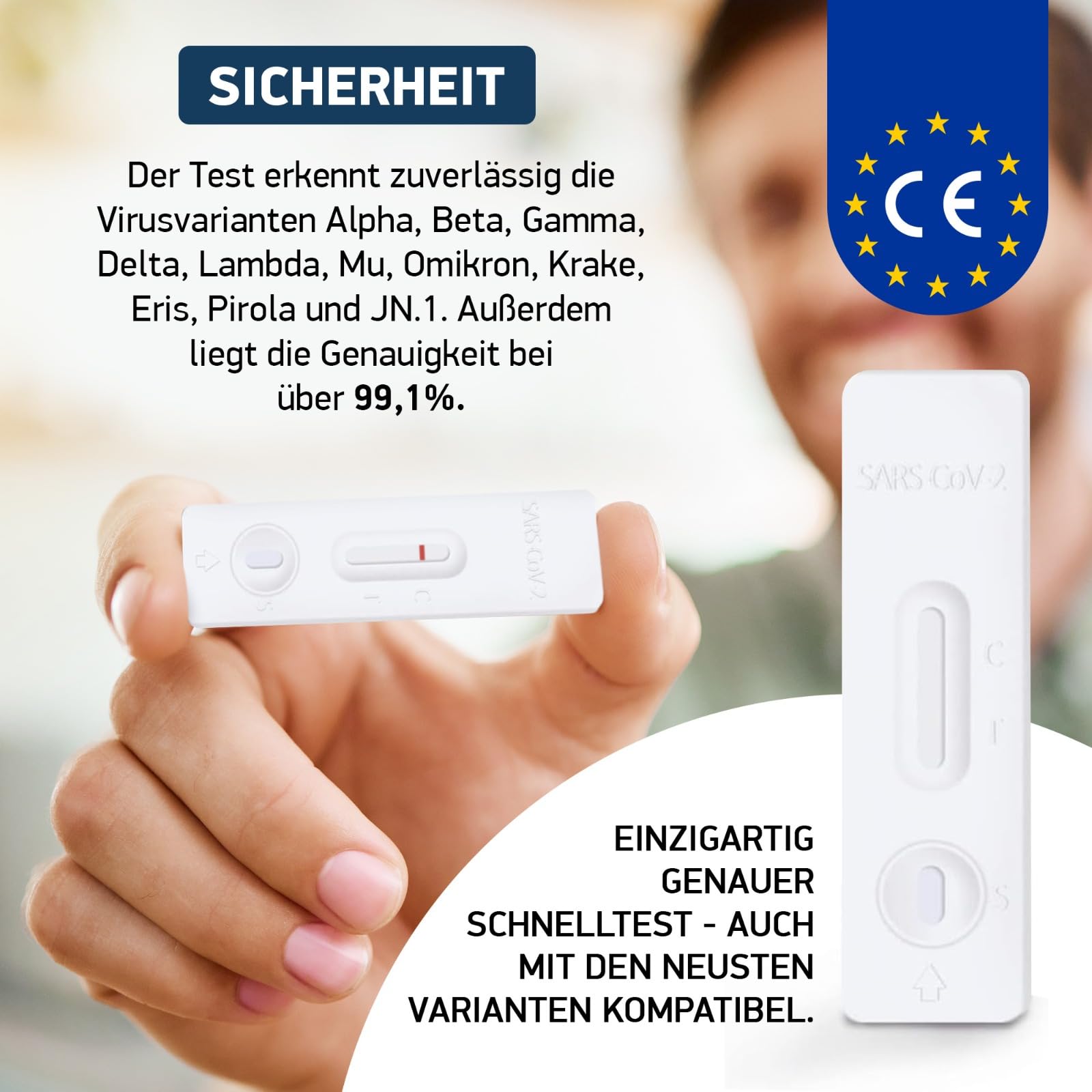 diagnostics - 40 tamponi rapidi per COVID-19, Test Antigenico Nasale, Validato per Nuove Varianti 2024, Sensibilità Alta