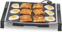Presto 07073 XL Tilt-N-Fold Electric Griddle - PFAS-Free Nonstick 254 Sq In Surface, Tilt for Draining, Compact Fold Storage