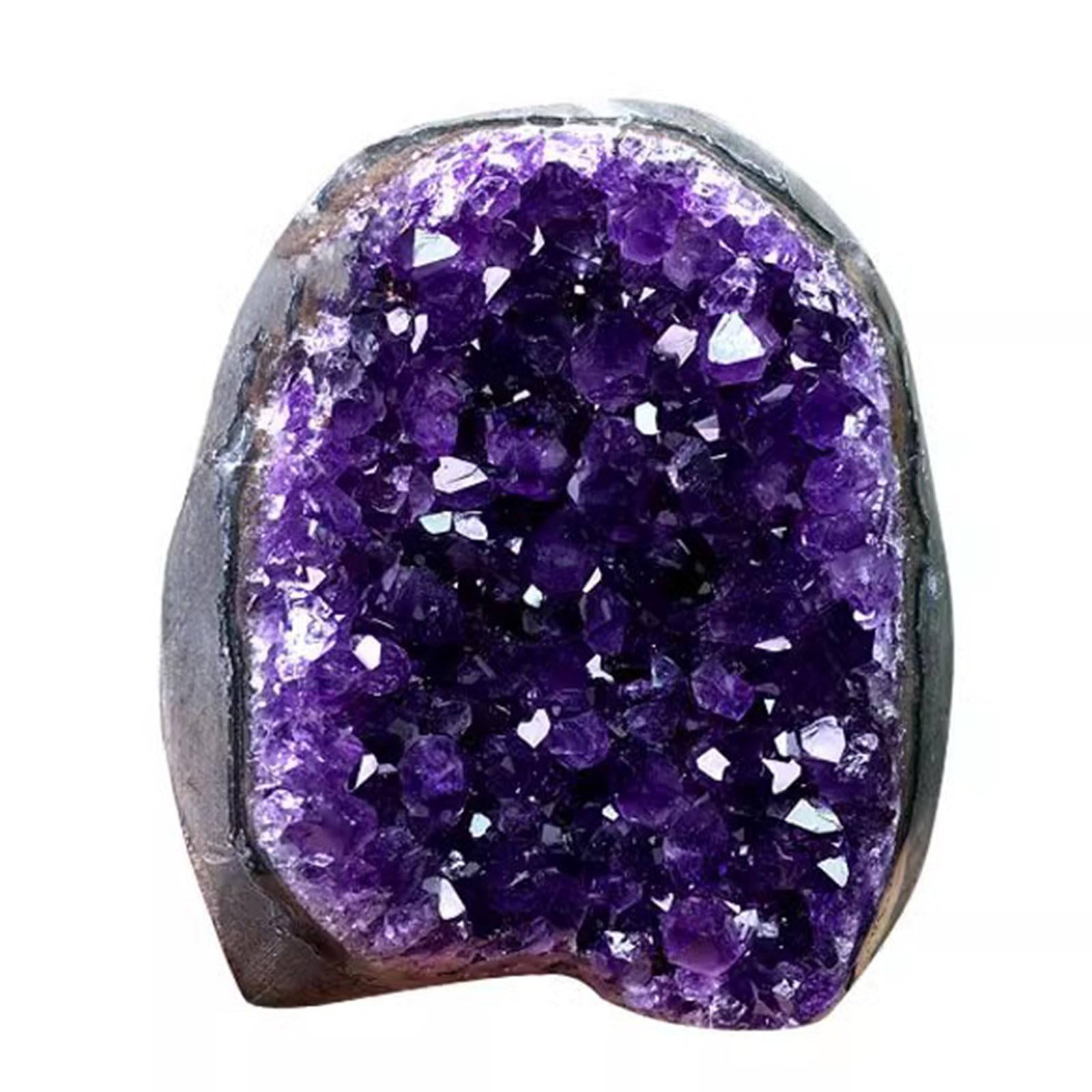 FLYIODFCXV crystal stone, Raw Amethyst Stones and Crystals Healing Crystal Geode/Cluster for Home and Office Decor(400~600g)