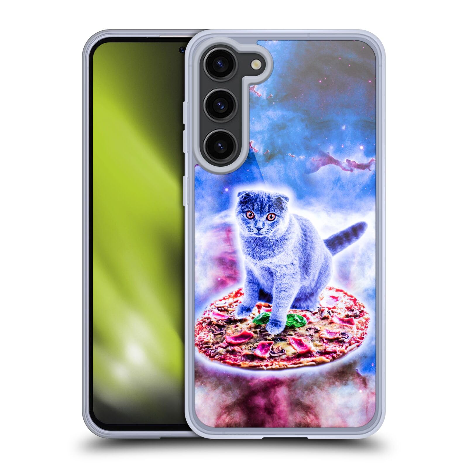 Funda Samsung Galaxy S23+ 5G Gel Suave Random Galaxy Pizza Gato Espacio 7