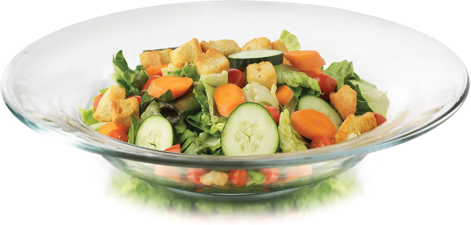 Libbey Moderno Glass Salad Bowls, Set of 12 Glass Soup
