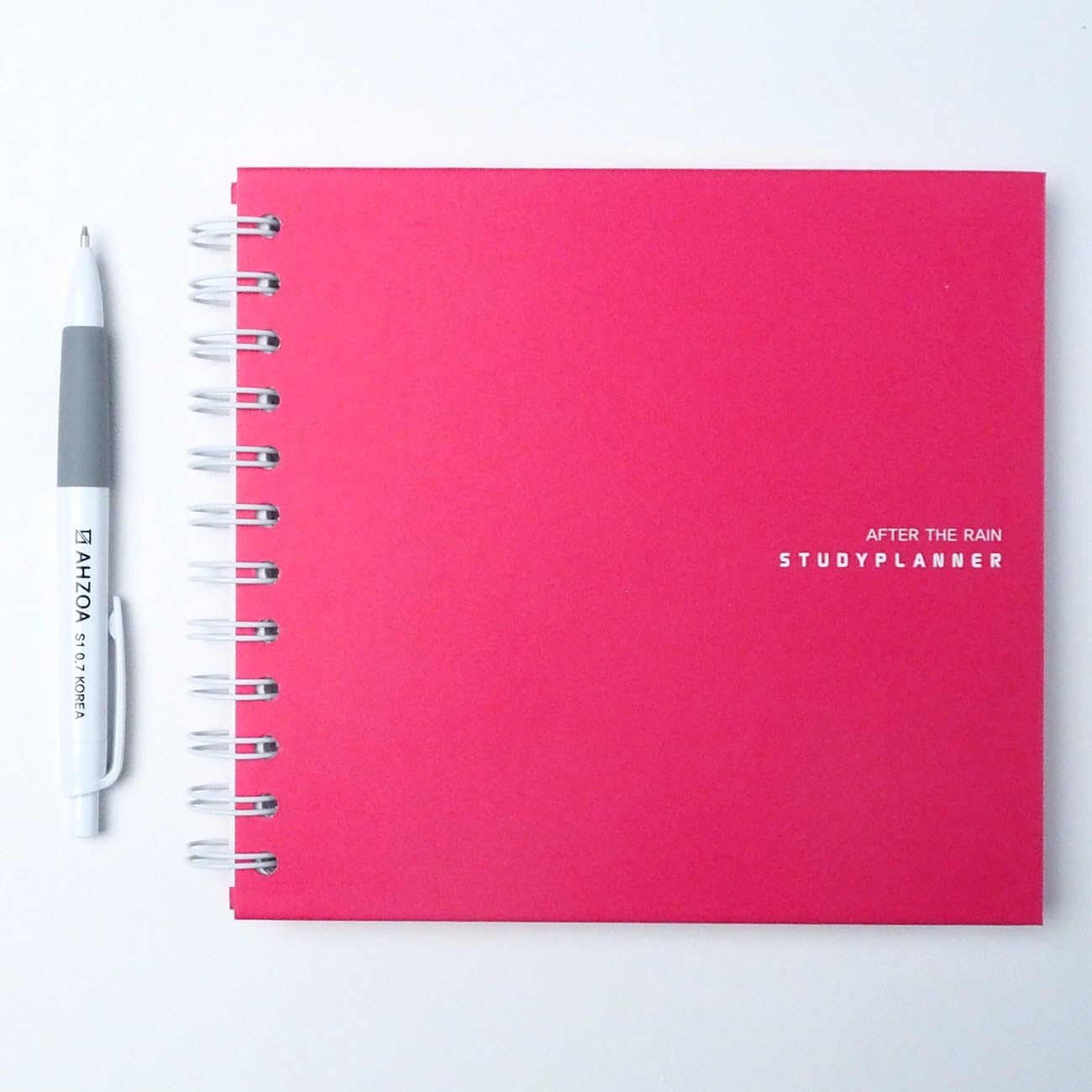 6month Study Planner With AHZOA Pencil And Translation Paper About Korean Subtitles (Cherry pink)