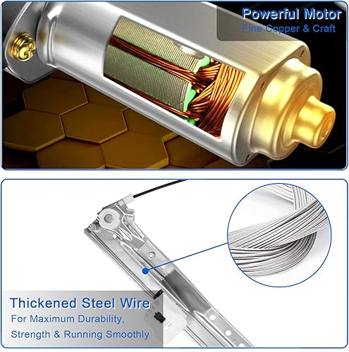 Vista 12 de Obaee 748-508 Elevalunas eléctrico delantero izquierdo del lado del conductor y conjunto de motor compatible con Dodge Grand Caravan