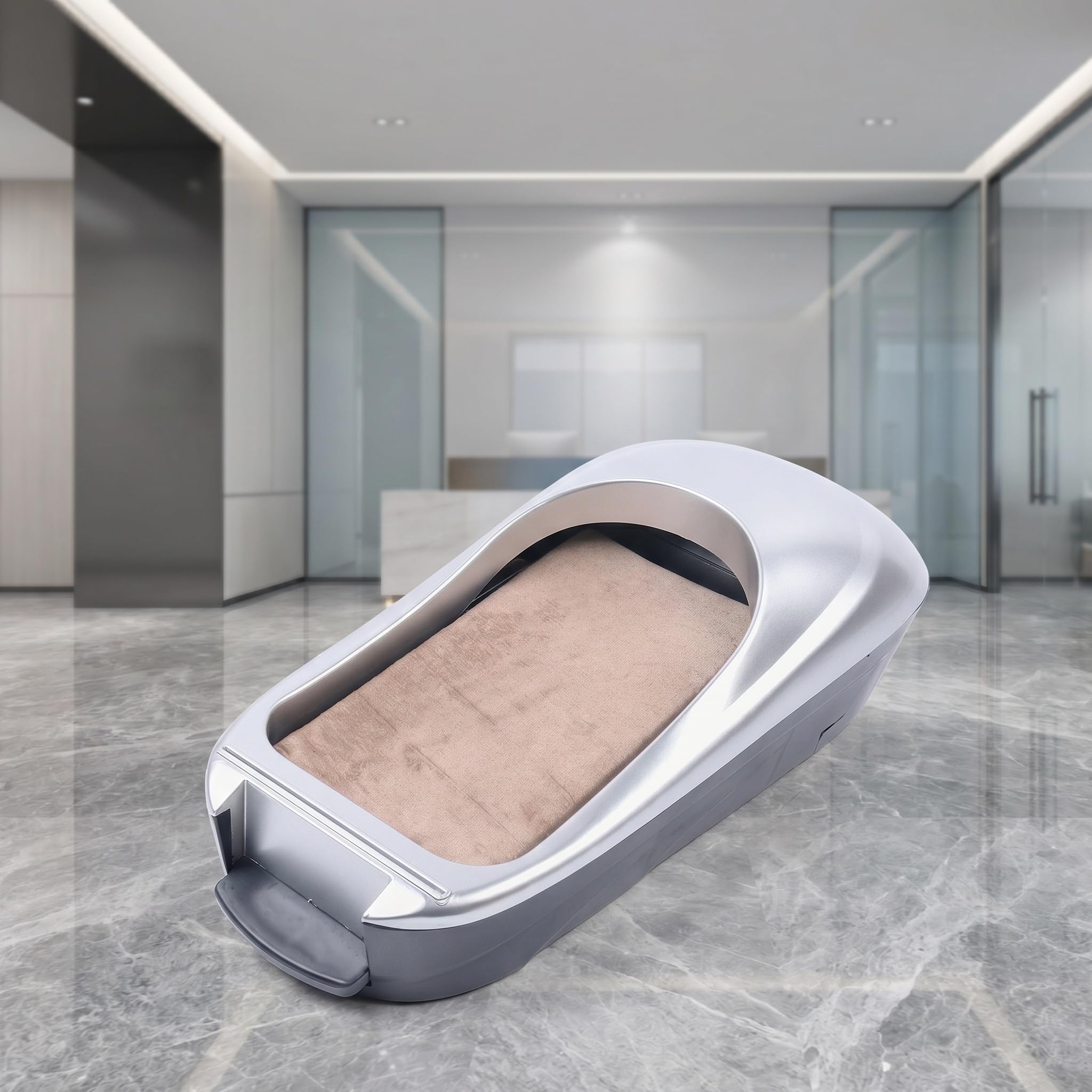 Dispensador Automático De Cubrezapatos Desechables: Una Solución Práctica para Envolver Zapatos En Casa, La Oficina Y Tiendas. Protección De Calzado Eficiente E Higiénica. Silver