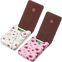 Vista 9 de Outus Tarjetero de 2 piezas de piel sintética, cartera de bolsillo con cierre magnético para regalo de San Valentín, hombres y mujeres