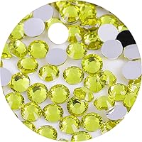 Vista 19 de 4500 diamantes de imitación SS6 de 0.079 in con parte trasera plana para uñas, manualidades, gemas redondas con purpurina y cristales para bricolaje