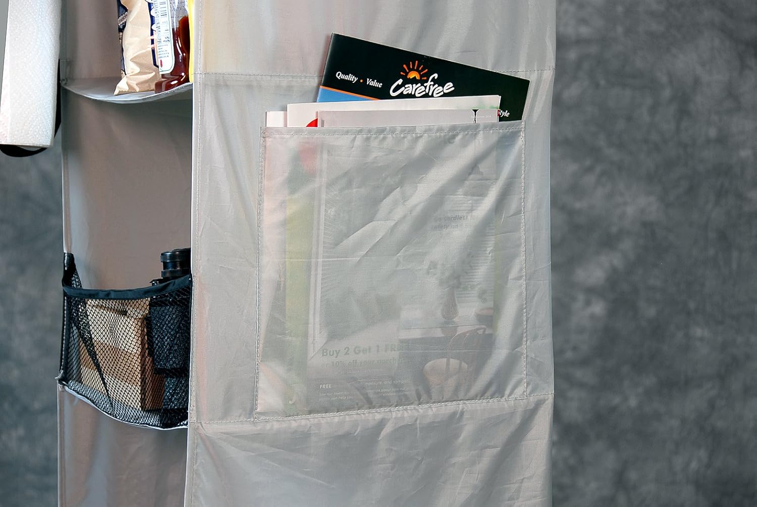 Carefree 907100 Light Gray 54" x 14" x 14" Nylon RV Awning Storage Locker