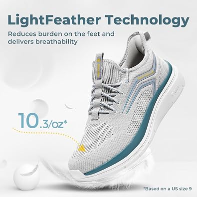 FitVille Mens Extra Wide Trainers Mesh Sneakers