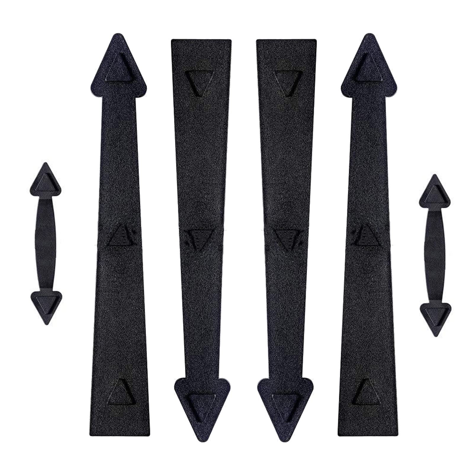 Shundeed One Color 6Pcs/Set Magnetic Garage Door Decorative Hardware Arrow Style Hinges And Handles Carriage House Hinges Handles Kit