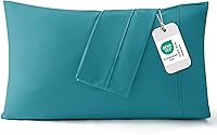 Vista 19 de Bedsure Juego de 2 fundas de almohada de tamaño estándar, fundas de almohada de microfibra cepillada blanca, súper suaves, fundas de almohada