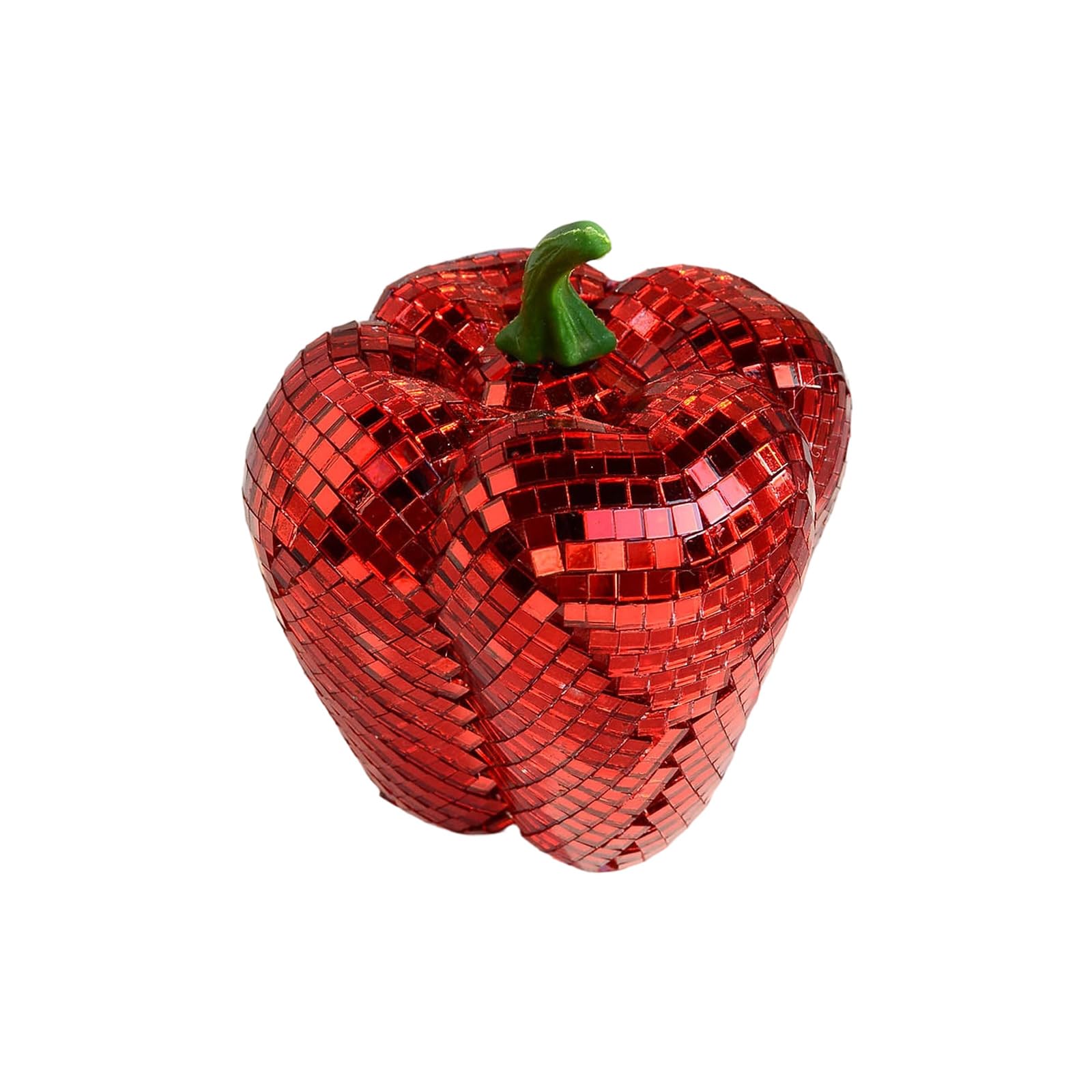 Hrtyvhin C Reflectings Disco Ball Mirrored Disco Pear/Tomato/Carrot/Pepper Ornament Desktop Decorations For Home Decors Mirrored Pear