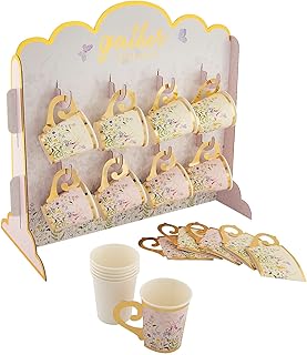 Letâ€™s Partea Teacup Stand with Cups â€“ 17 Pieces