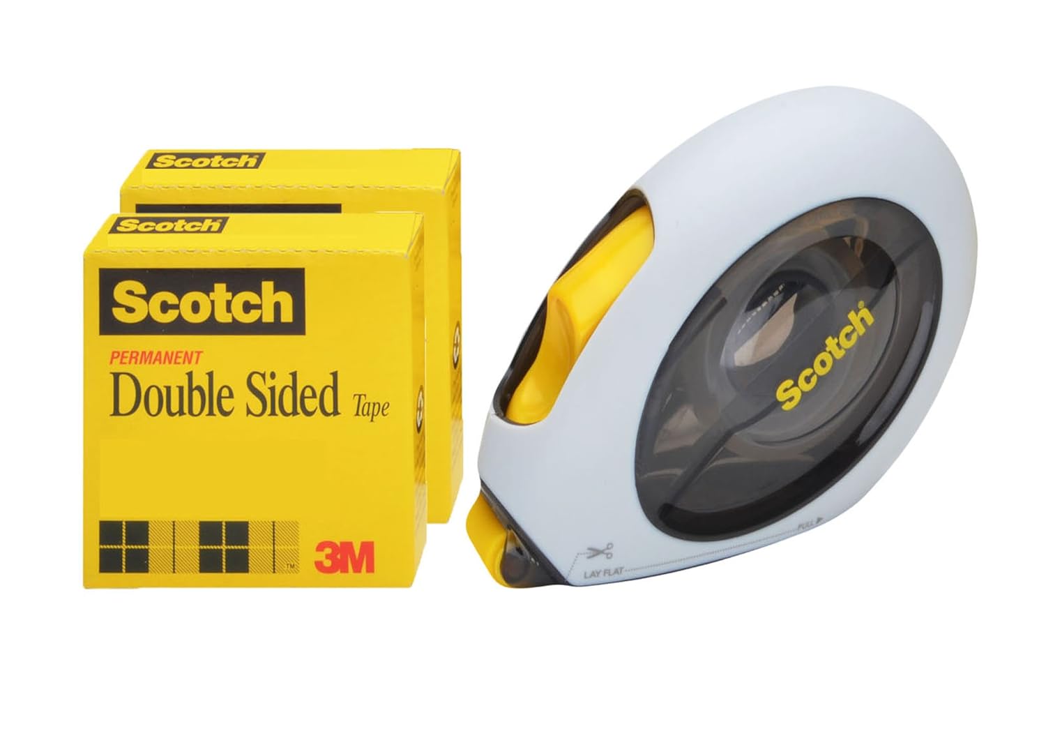 Scotch Double Sided Tape Applicator Value Pack, 2 Rolls, 1/2 x 500