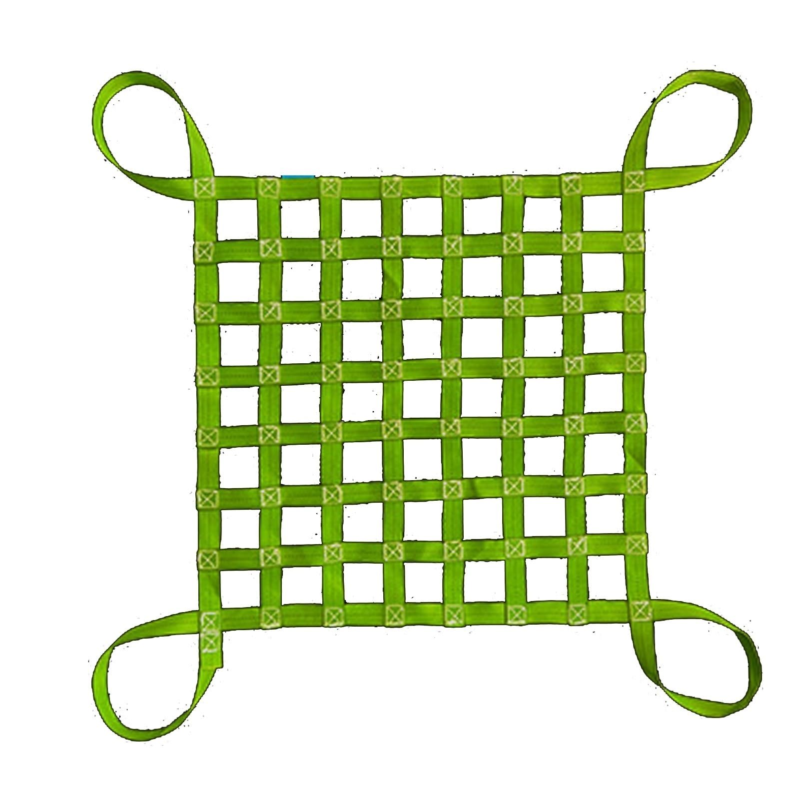 GDHKDDFL Nylon sling nets, Cargo Net - Safety Lifting, Nylon Suspension, Garden Loading and Unloading, Straps(1 X 1M/Mesh 10cm/Load 300KG)