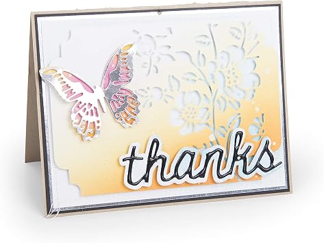 Sizzix Thinlits delgeç şablonları-Geschenkgutscheinbeutel Tim Holtz, çelik, çok renkli, 19.1 X 14.4 X 0,4 cm