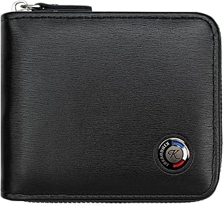 [TOEDNNQI] 財布 メンズ 2つ折り ウォレット 二つ折り財布 男性 折りたたみ財布 多機能 誕生日プレゼント ギフト (ブラック)
