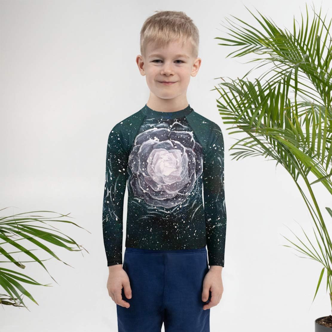 Swimming Shirt Waterproof Long Sleeve Space Design