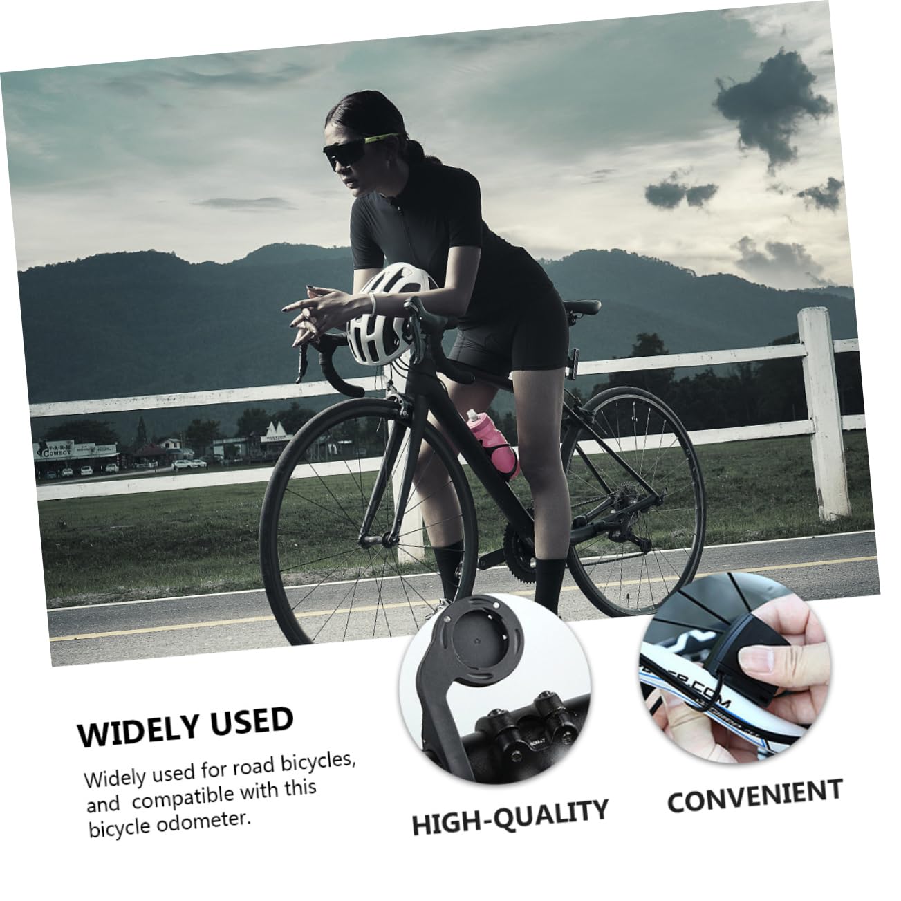 Contachilometri Per Bici Wireless Compatibile Mountain Bike e Bici Da Strada Misura Distanza Reale