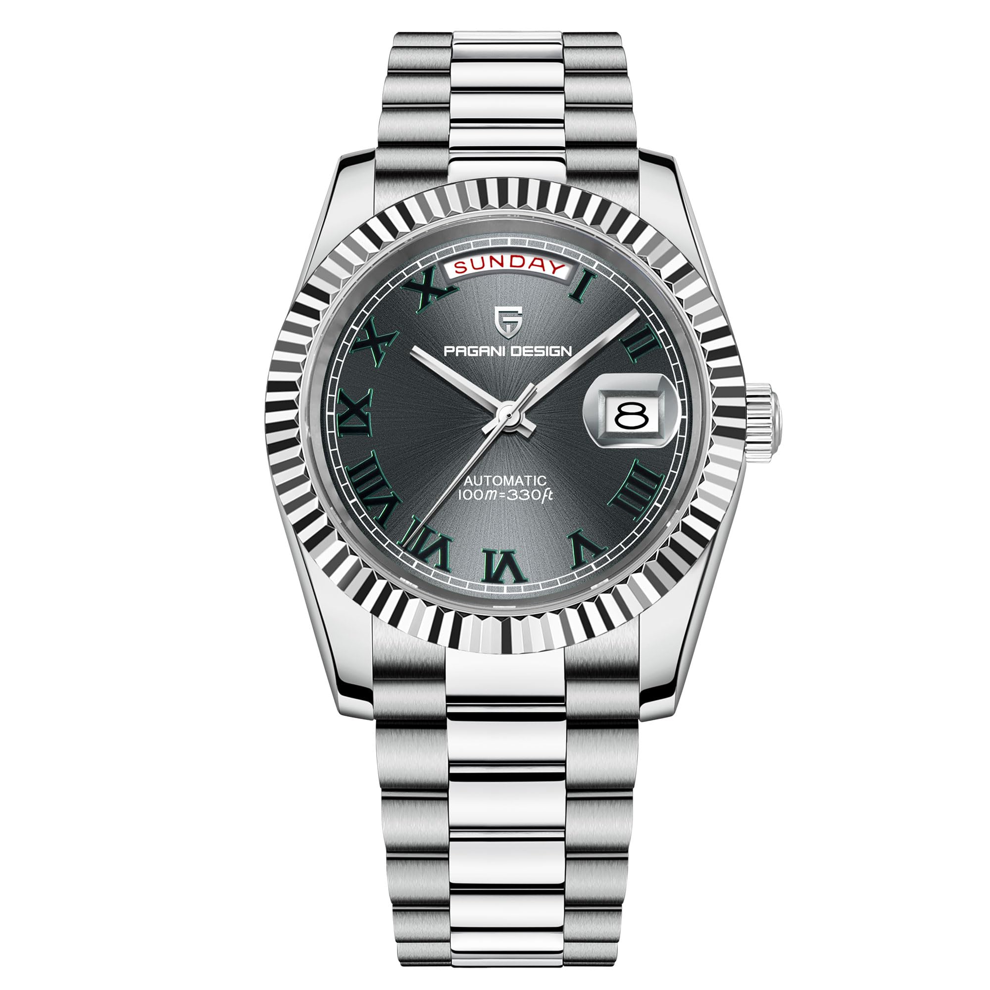 HaiQin PAGANI DESIGN 1783 Men's Automatic Mechanical Watches DD40 AR Sapphire Glass Japanese NH36A Movement 100m Waterproof Date Luxury Wristwatch