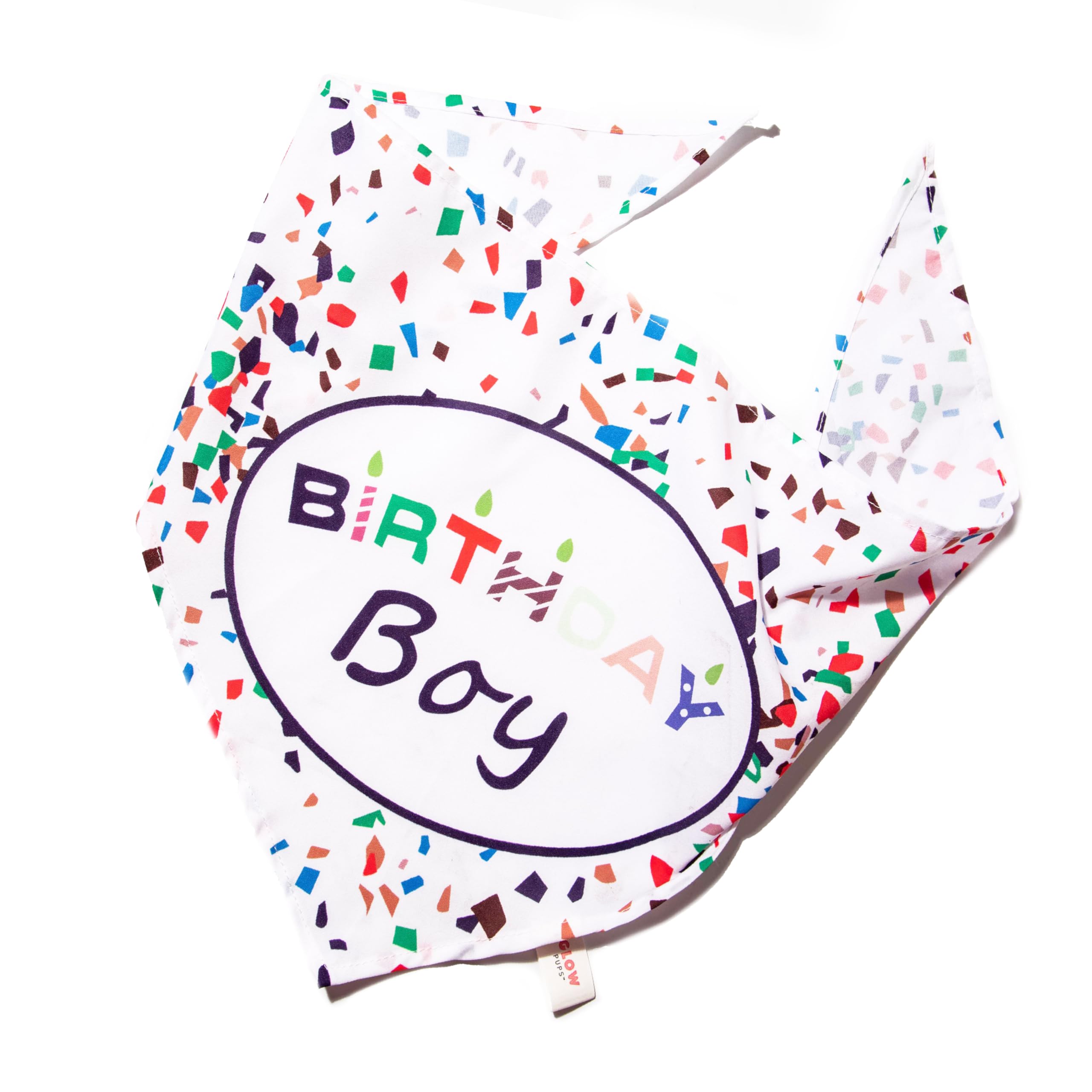 Glow Pups Birthday Bandana for Dogs (Birthday Boy Bandana)