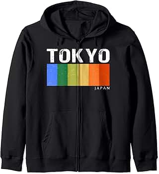トップス double zip hoodie Japanese heisei style Amazon.com: Tokyo City Japan Japanese Inspired 80s Style