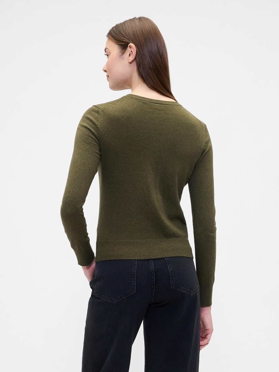 GAP Women's Crewneck Cardigan