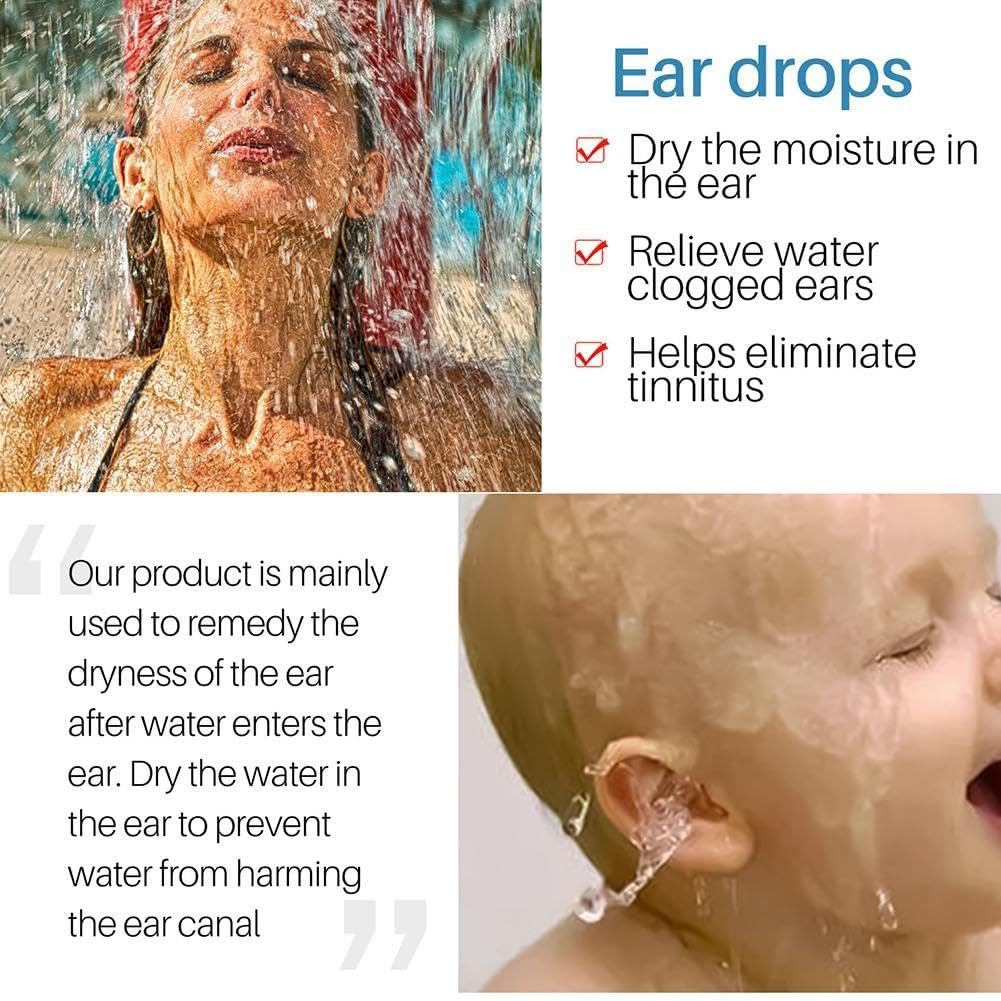 20 ml di gocce auricolari per la cura dell'otite media, gocce per il dolore all'orecchio, prurito, otite acuta, infezione batterica, rimozione, trattamento, pulizia del cerume