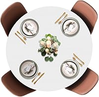 Vista 9 de LAMINET - Almohadilla elástica de borde impreso Elite - Gris mármol - Redonda pequeña - Se adapta a mesas de hasta 44" de diámetro - La máxima