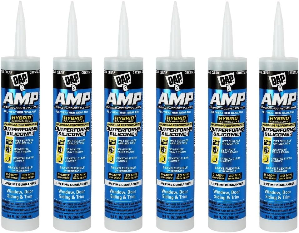 Dap 18362 Crystal Clear DAP 3.0 Window, Door, Trim & Siding Sealant6