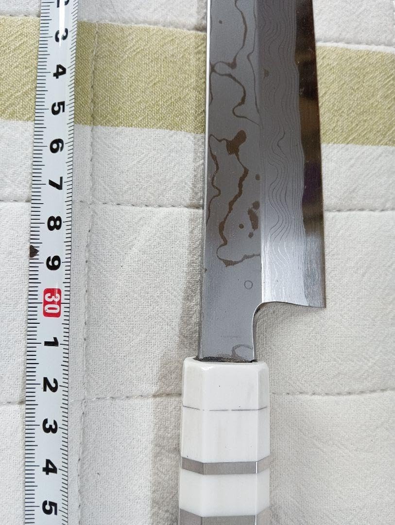 青鋼、墨流し、尺寸 青鋼、墨流し、尺寸 青1鋼墨流し8寸（240mm） 裏