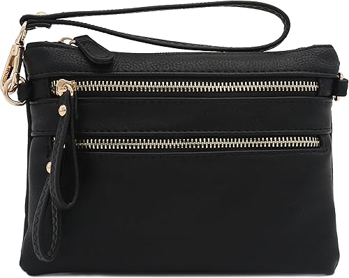 Miniatura 2 de Bolso de hombro cruzado con múltiples bolsillos y cremallera y correa de muñeca pequeña