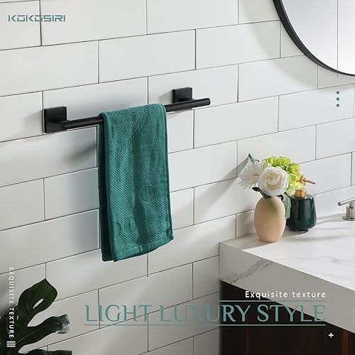 Vista 174 de KOKOSIRI Toallero de 16 pulgadas para baño, cocina, inodoro, acero inoxidable de níquel cepillado B4005BR-L16