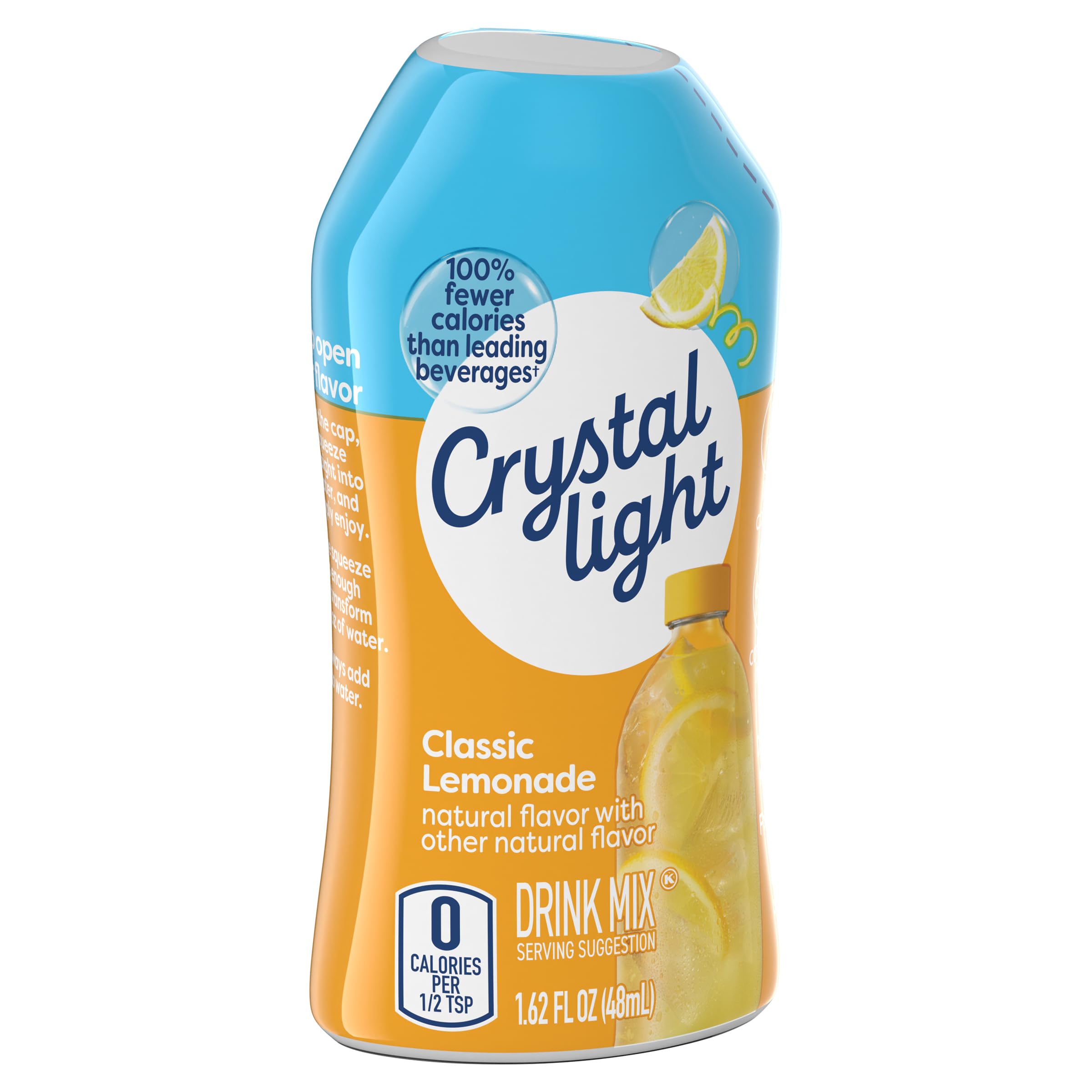 Crystal Light Liquid Lemonade Drink Mix, 1.62 fl oz Bottle (Pack of 2)