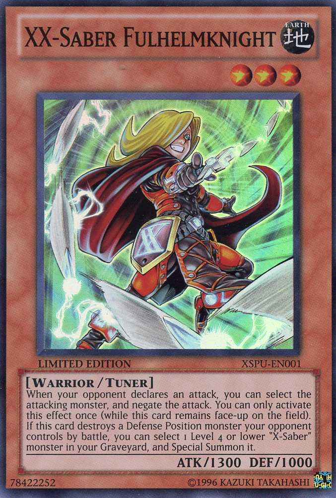x saber yugioh cards Amazon.com: Yu-Gi-Oh! - XX-Saber Fulhelmknight (XSPU-EN001) - X-Saber  Power-Up - Limited Edition