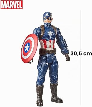 Avengers F1342 Marvel Avengers Titan Hero Series Captain America 30 cm Action Figure Toy for Children from 4 Years