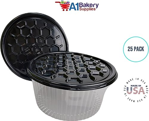 Miniatura 7 de A1 Bakery Supplies Contenedor transparente de doble capa para tartas de 10 a 11 pulgadas, cúpula y base, caja de almacenamiento de exhibición