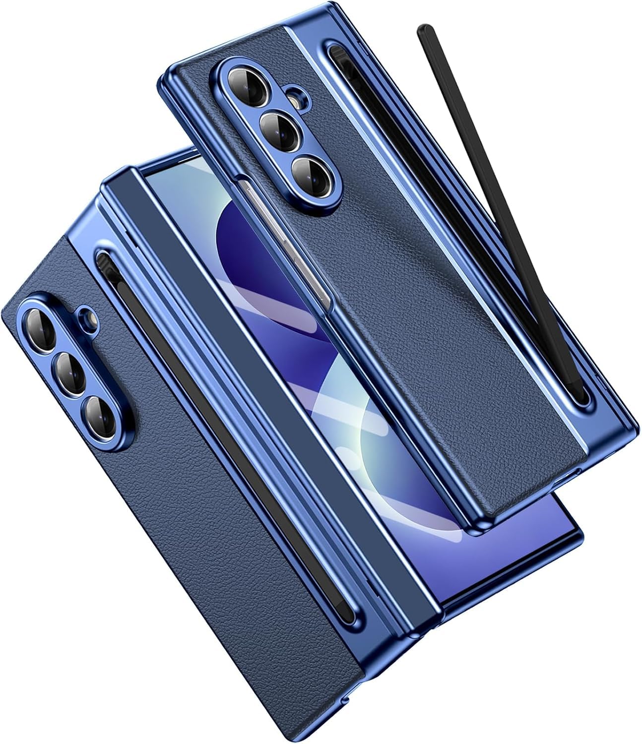 Hybird Shockproof Back Cover Case for Samsung Galaxy Z Fold 8 5G | Hing | S Pen Holder | Leather Hard Back Cover Case for Samsung Galaxy Z Fold8 5G (White, Samsung Galaxy Z Fold 8) — Amazon image 7