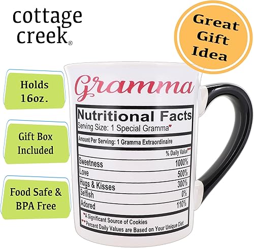 Miniatura 3 de Cottage Creek Taza de café Gramma, taza de café de cerámica, 16 onzas, regalos de Gramma